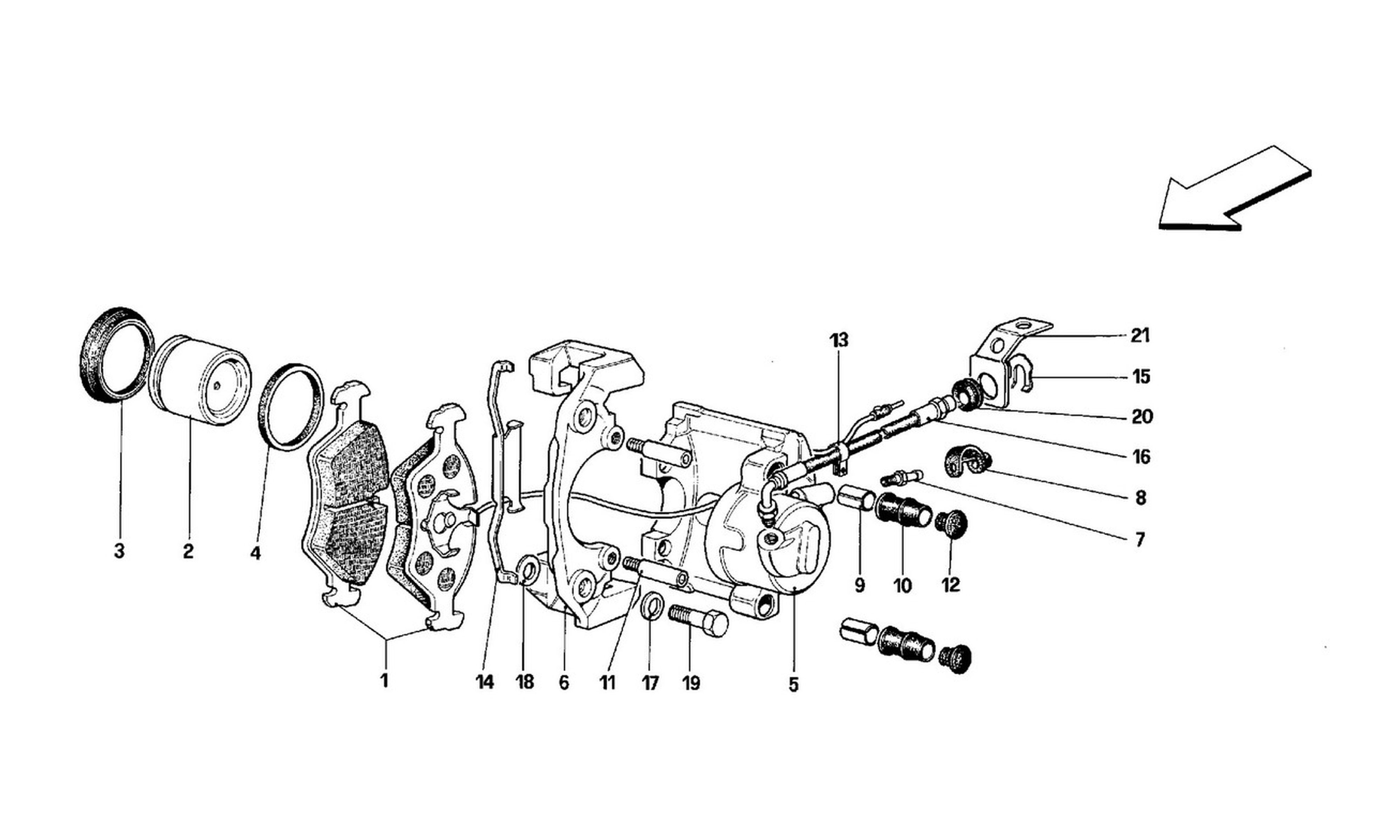 Schematic: Front Brakes Calipers