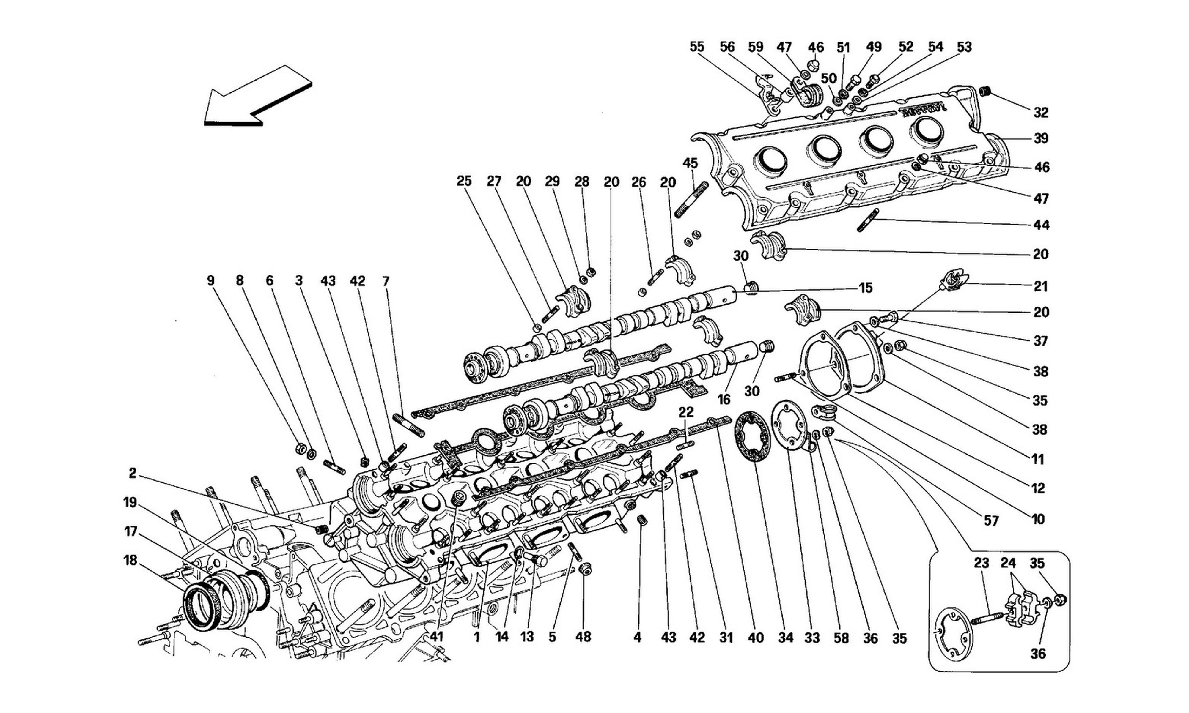 Schematic: L.H. Cylinder Head