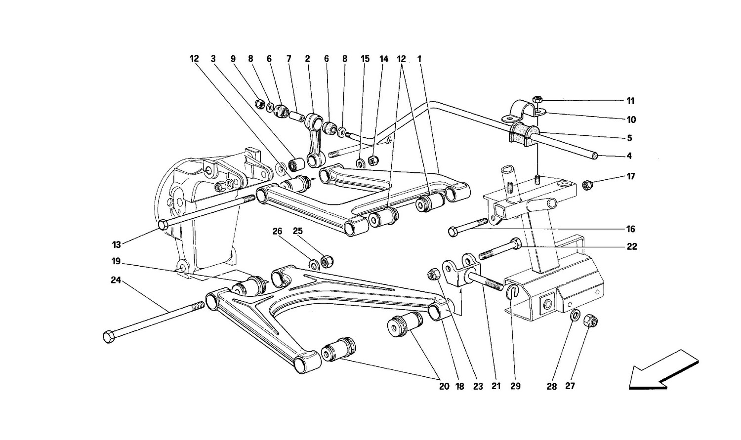 Schematic: Rear Suspension - Wishbones