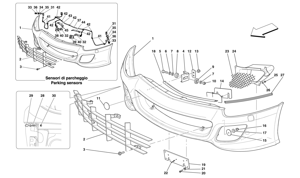 Schematic: Front Bumper