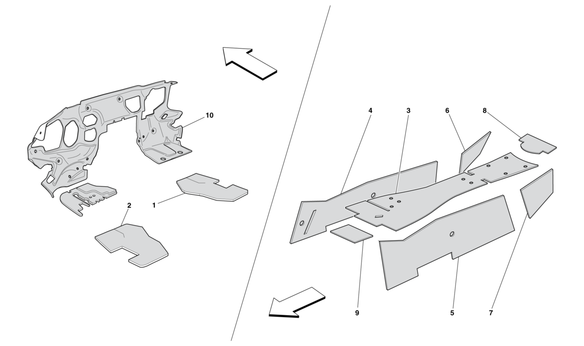 Schematic: Passenger Compartment Insulation