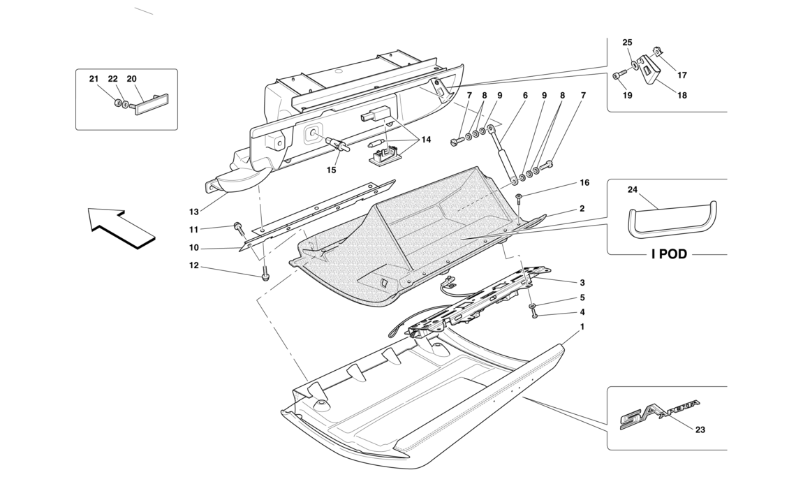 Schematic: Glove Compartment