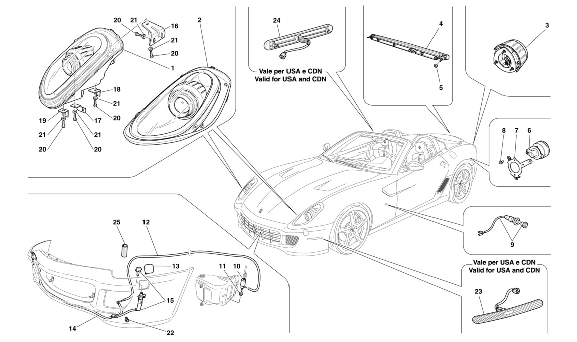 Schematic: Headlights And Taillights