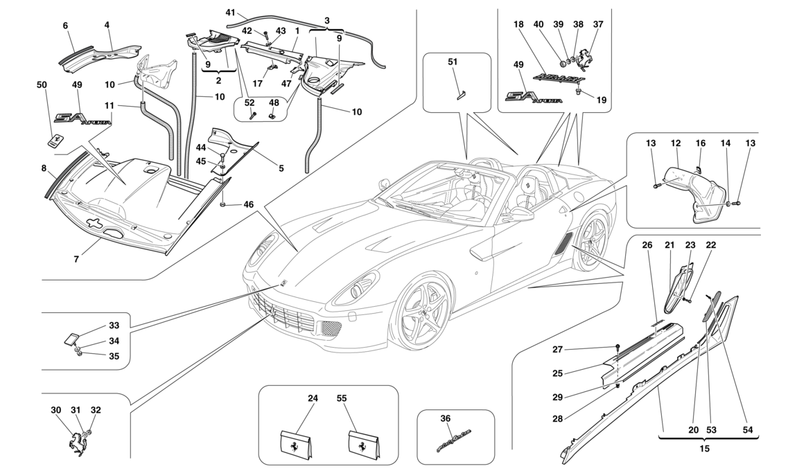 Schematic: Exterior Trim