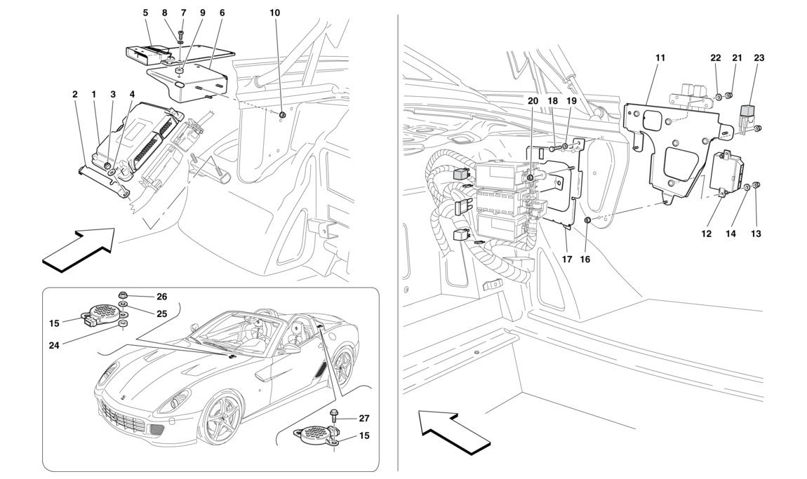 Schematic: Luggage Compartment Ecus