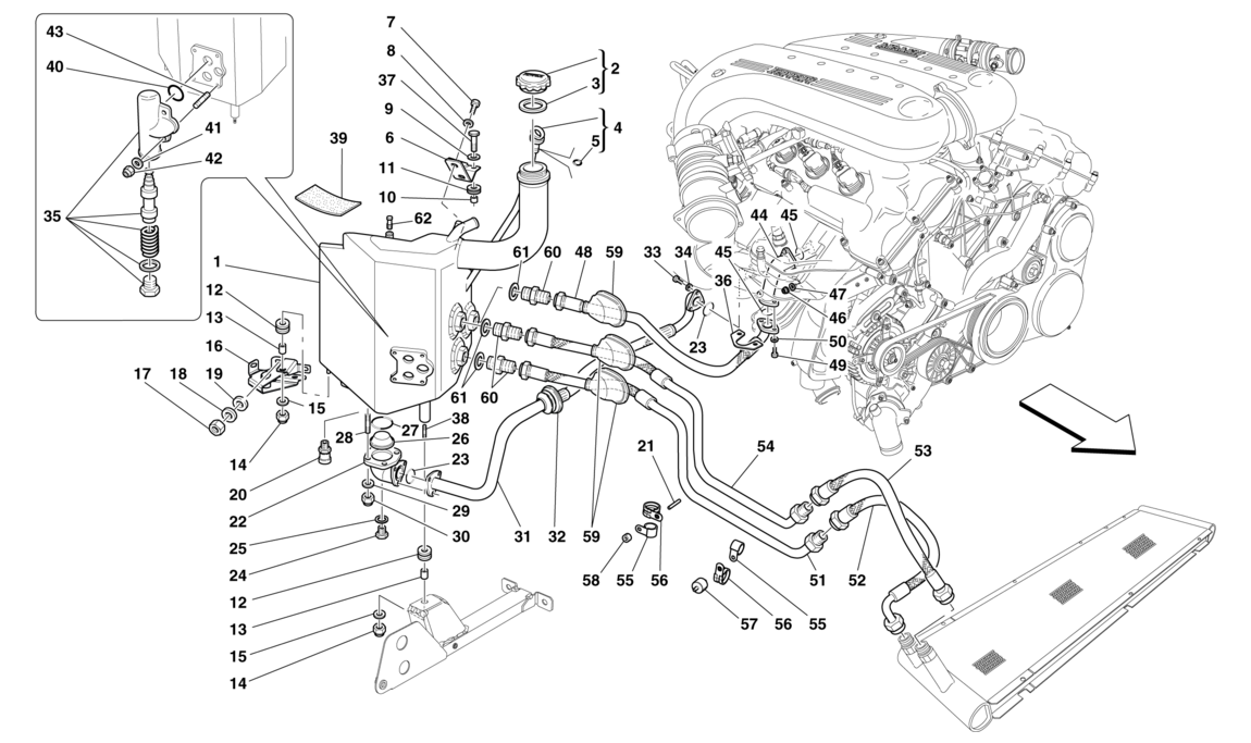 Schematic: Lubrication System - Tank