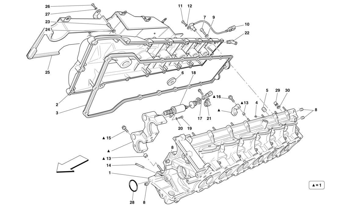 Schematic: Right Hand Cylinder Head