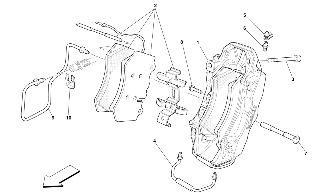 Schematic: Front Brake Calliper