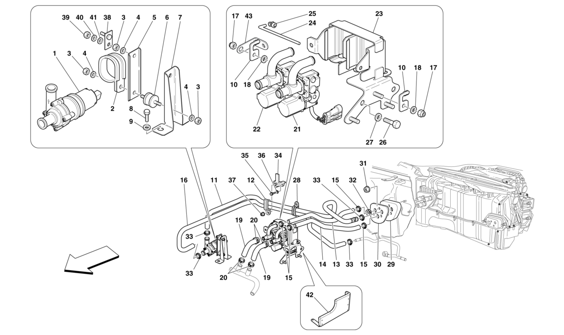 Schematic: Ac System - Water Pipes