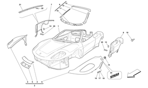 Bodyshell - Exterior Trim -Applicable For Spider 16M-