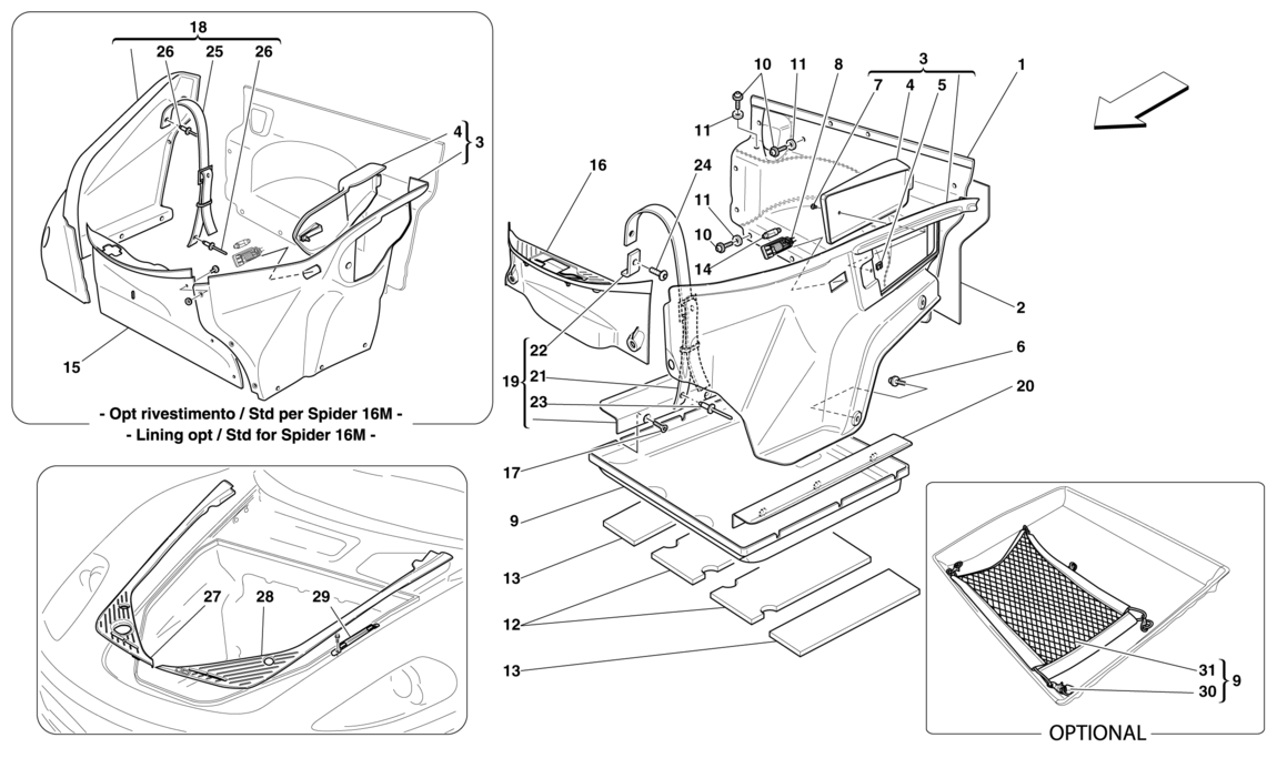 Schematic: Front Compartment Trim