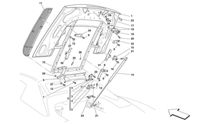 Engine Compartment Lid -Applicable For Spider 16M-