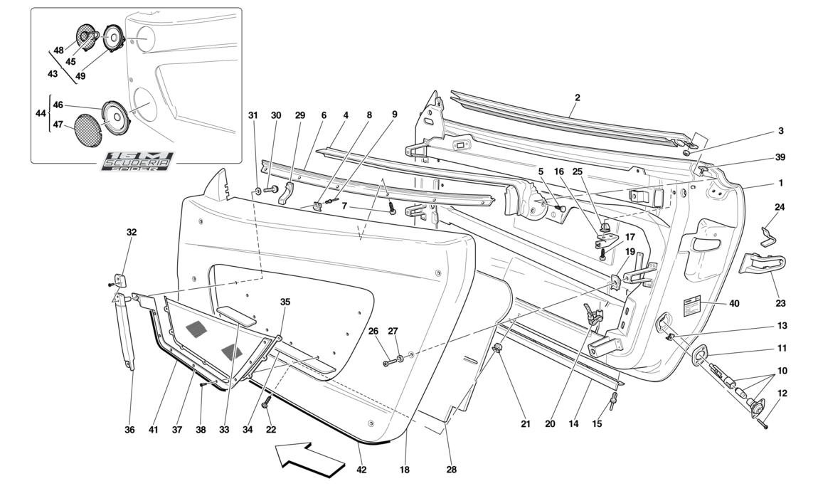 Schematic: Doors - Substructure And Trim