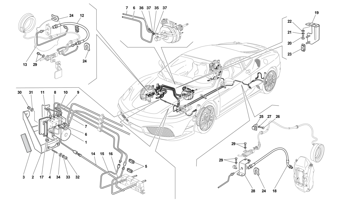 Schematic: Brake System -Not Applicable For Gd-