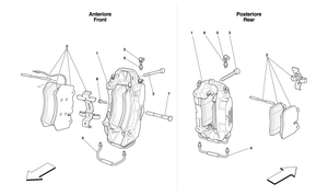 Front And Rear Brake Callipers