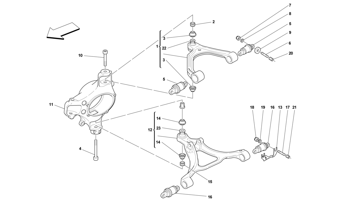 Schematic: Front Suspension - Arms