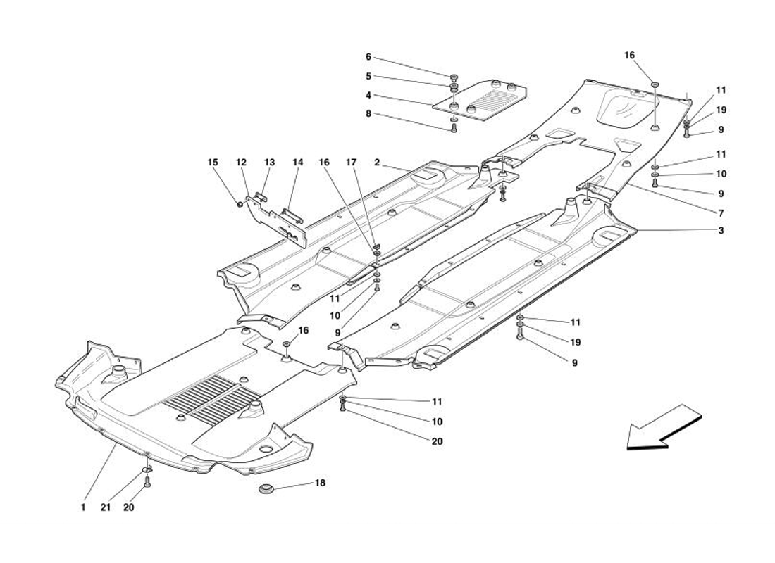 Schematic: Flat Floor Pan