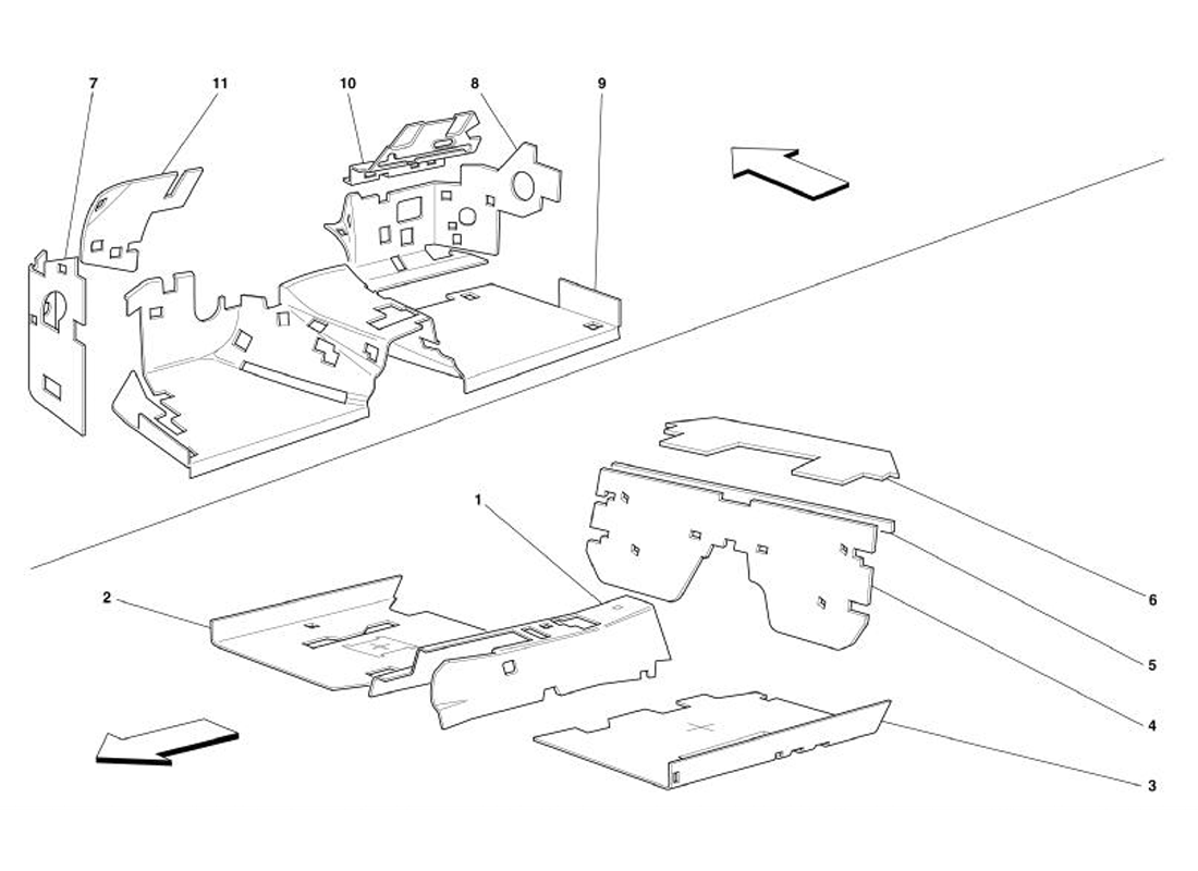 Schematic: Passengers Compartment Insulations -Not For Gd-