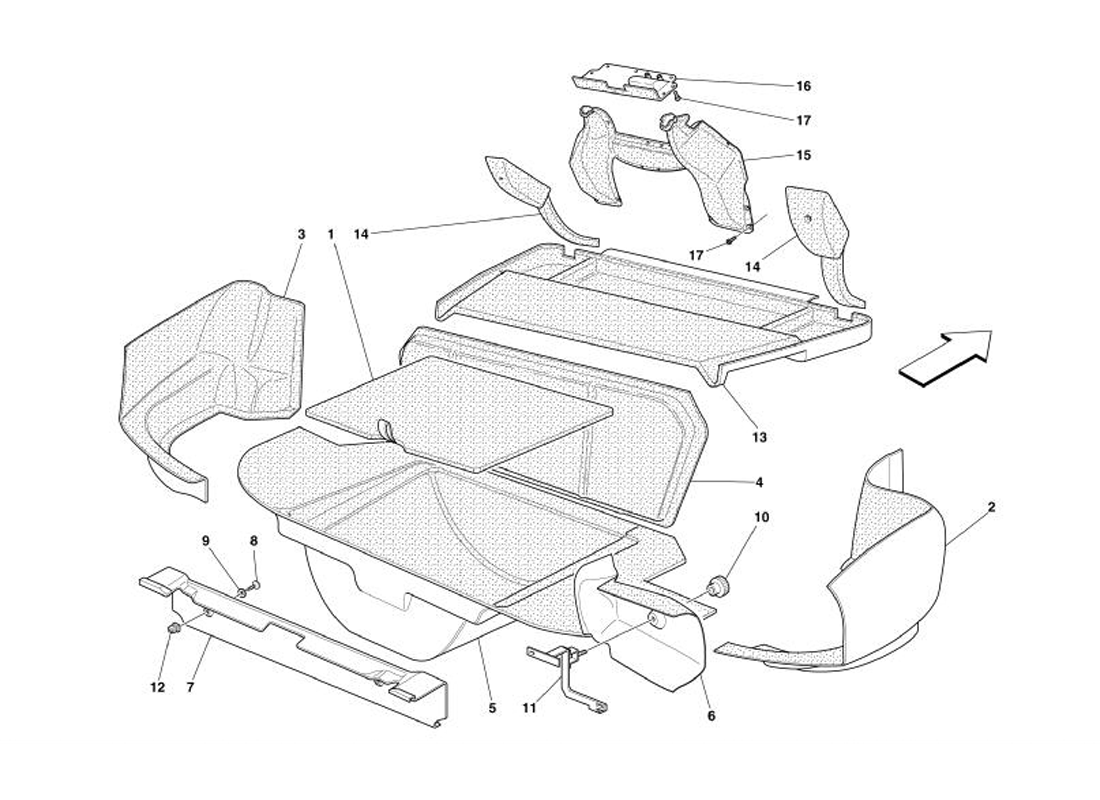 Schematic: Boot Upholstery