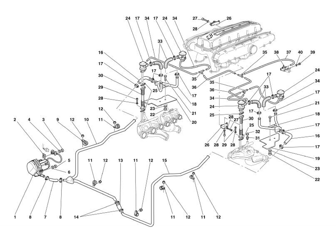 Schematic: Secondary Air Pump