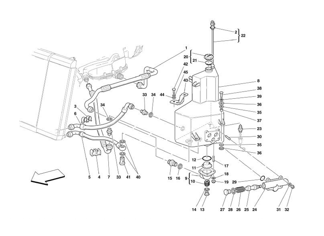 Schematic: Lubrication System - Tank