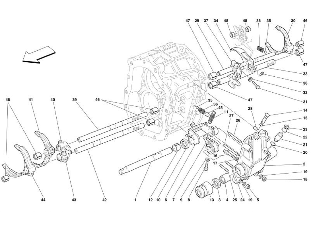 Schematic: Inside Gearbox Controls -Not For F1-