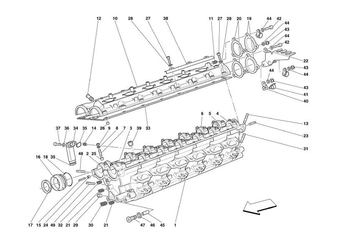 Schematic: R.H. Cylinder Head