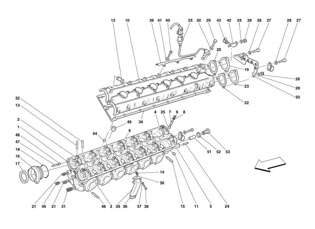 Schematic: L.H. Cylinder Head