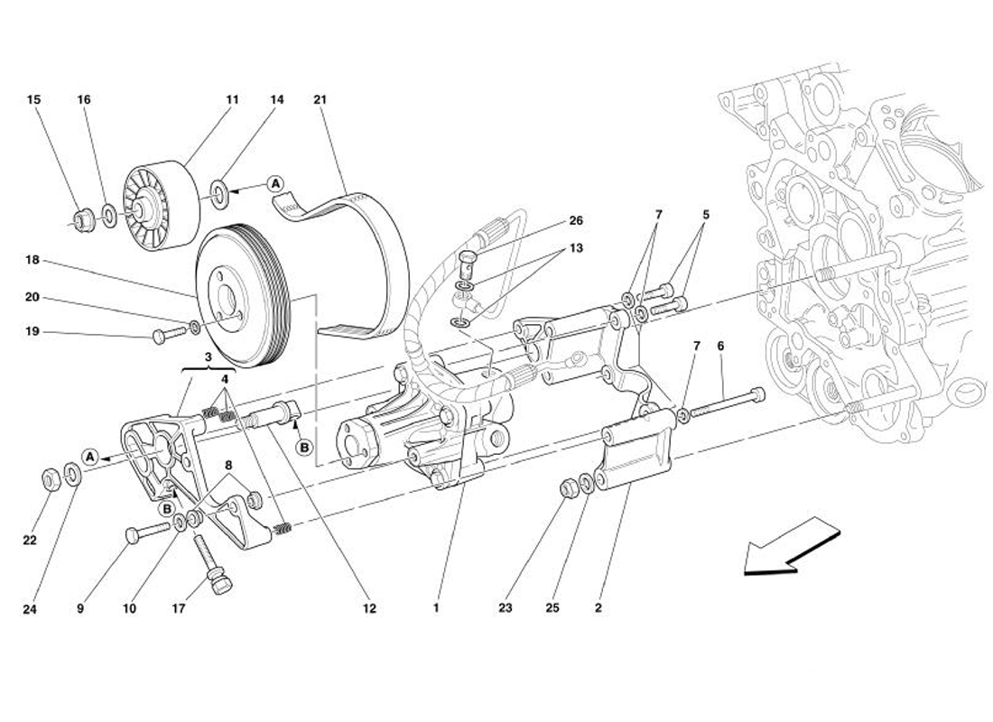 Schematic: Hydraulic Steering Pumps