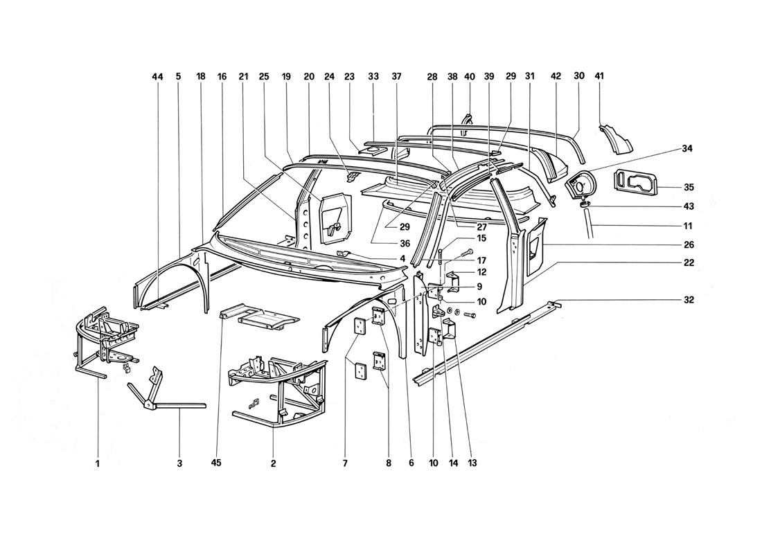 Schematic: Body - Internal Components