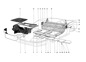 Luggage Compartment Carpet And Insulation Panels