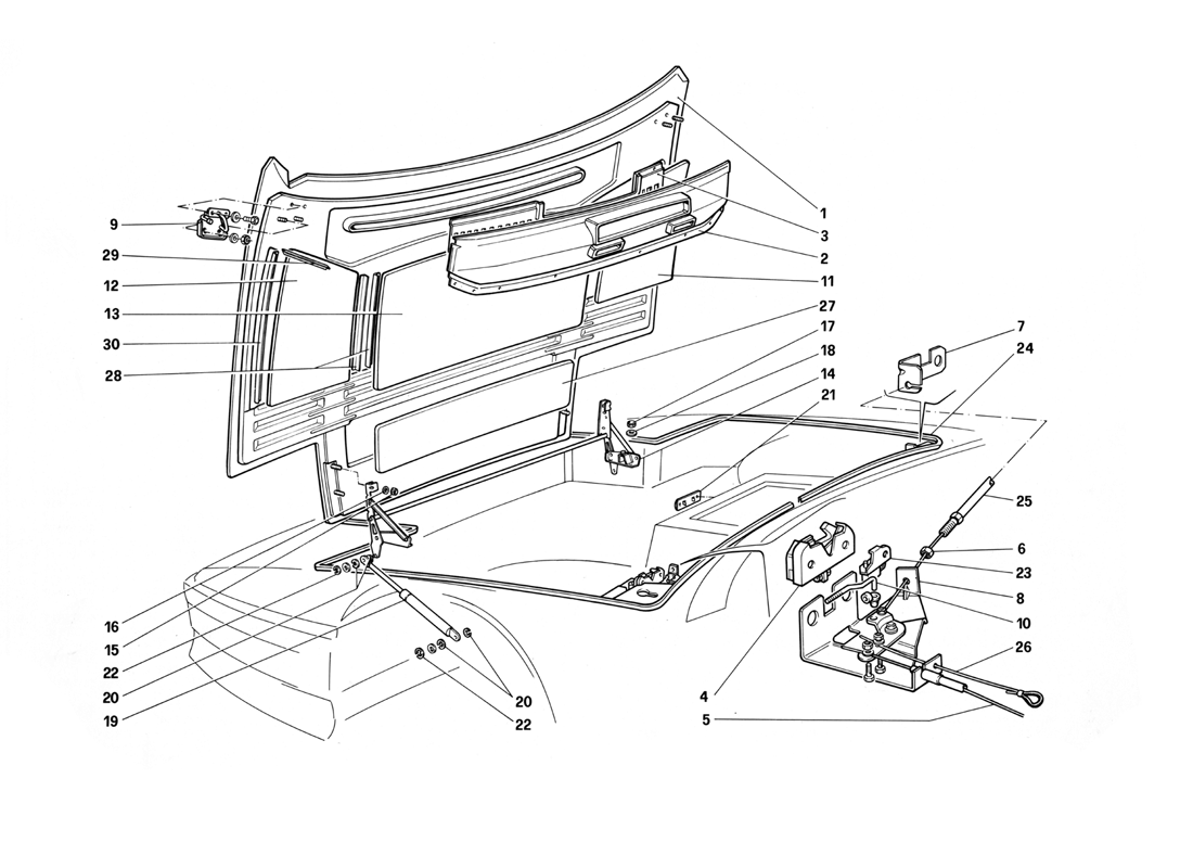 Schematic: Front Hood