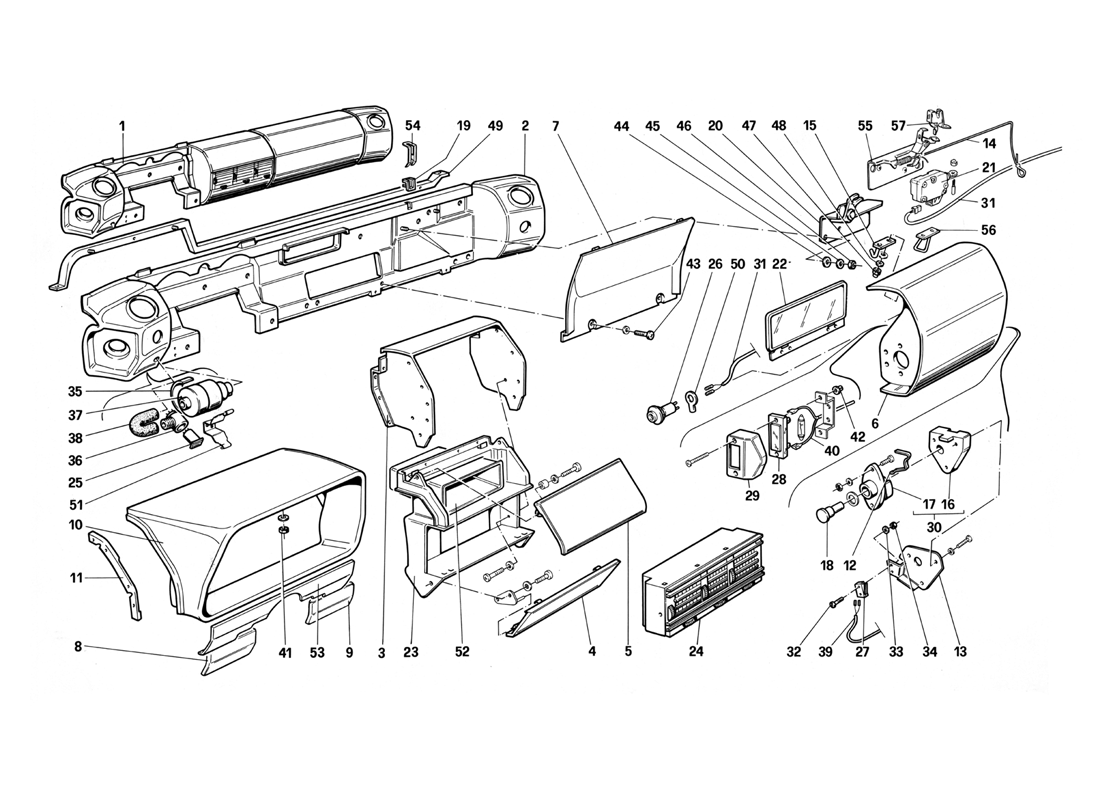 Schematic:  Dashboard (For U.S. Version My 1987)