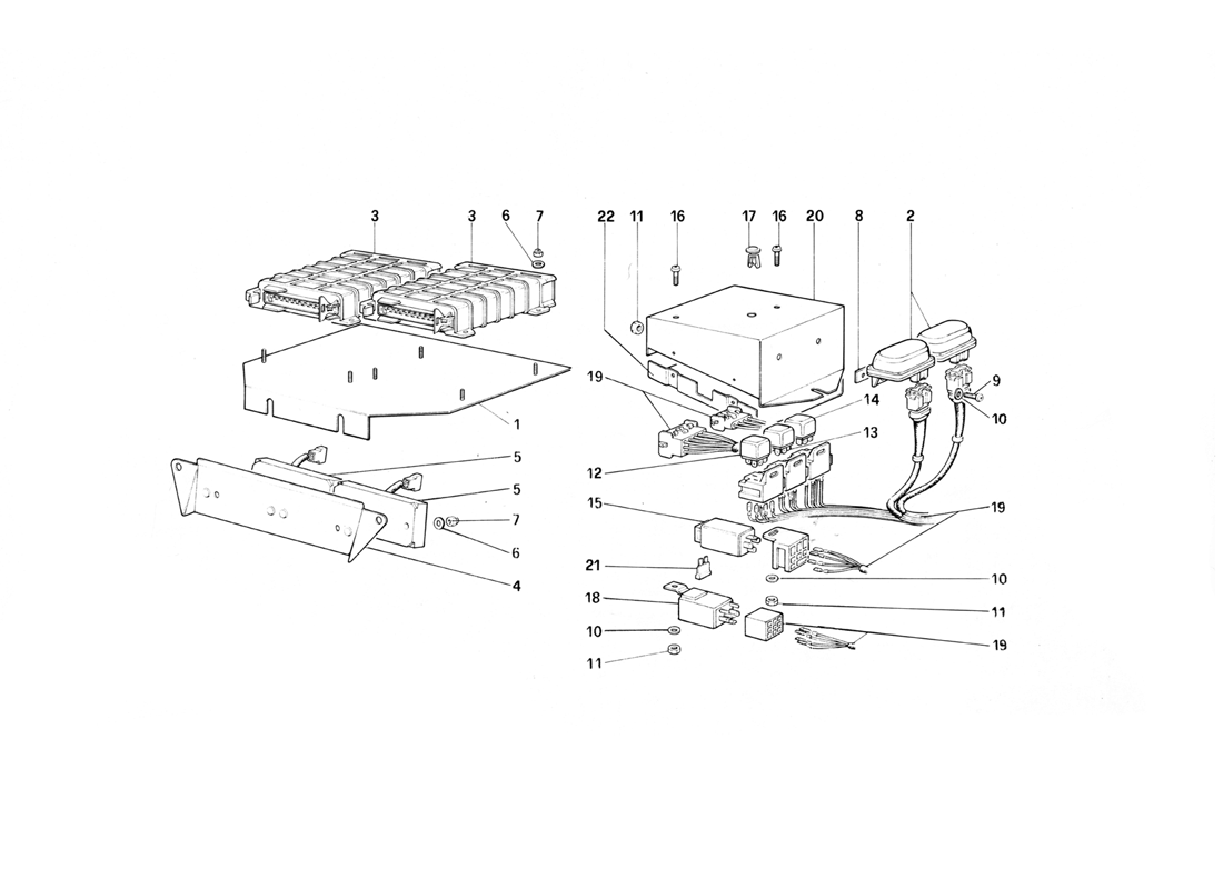 Schematic: Electric Controls For Ke - Jetronic And Exhaust