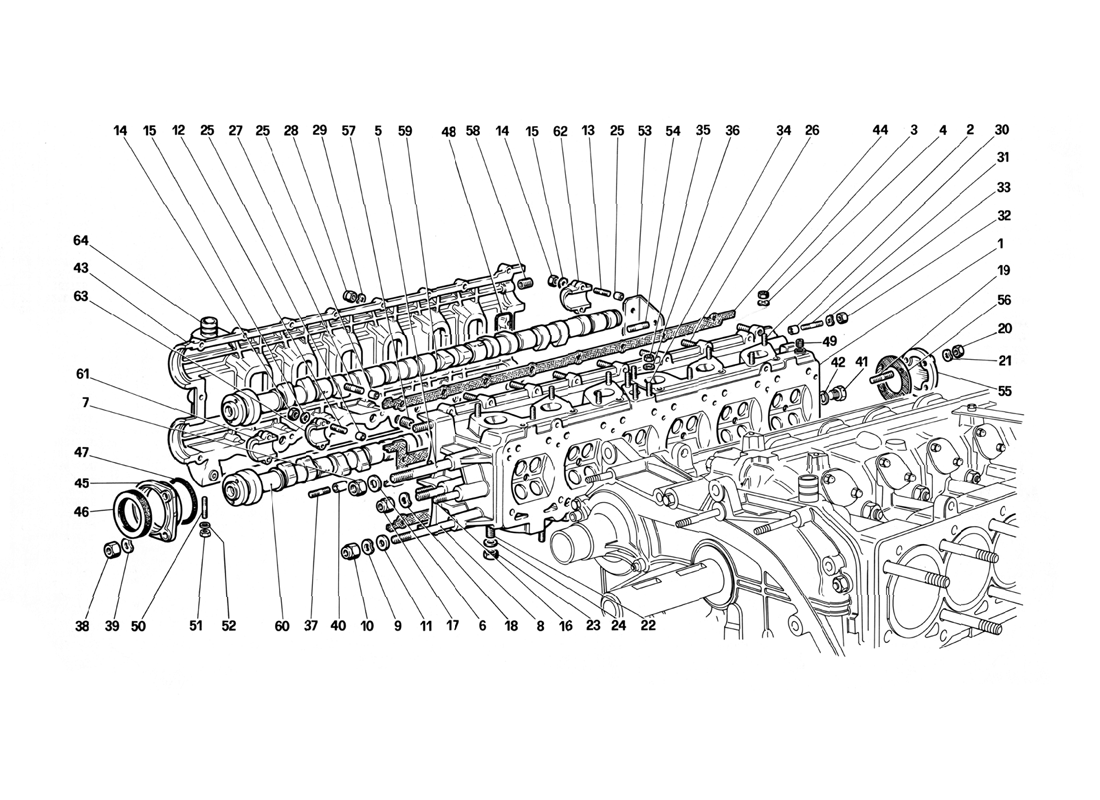 Schematic: Cylinder Head (Right)