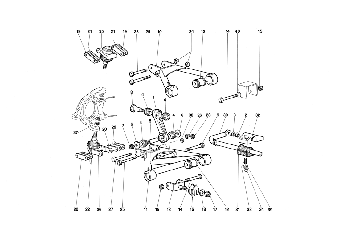 Schematic: Front Suspension - Wishbones