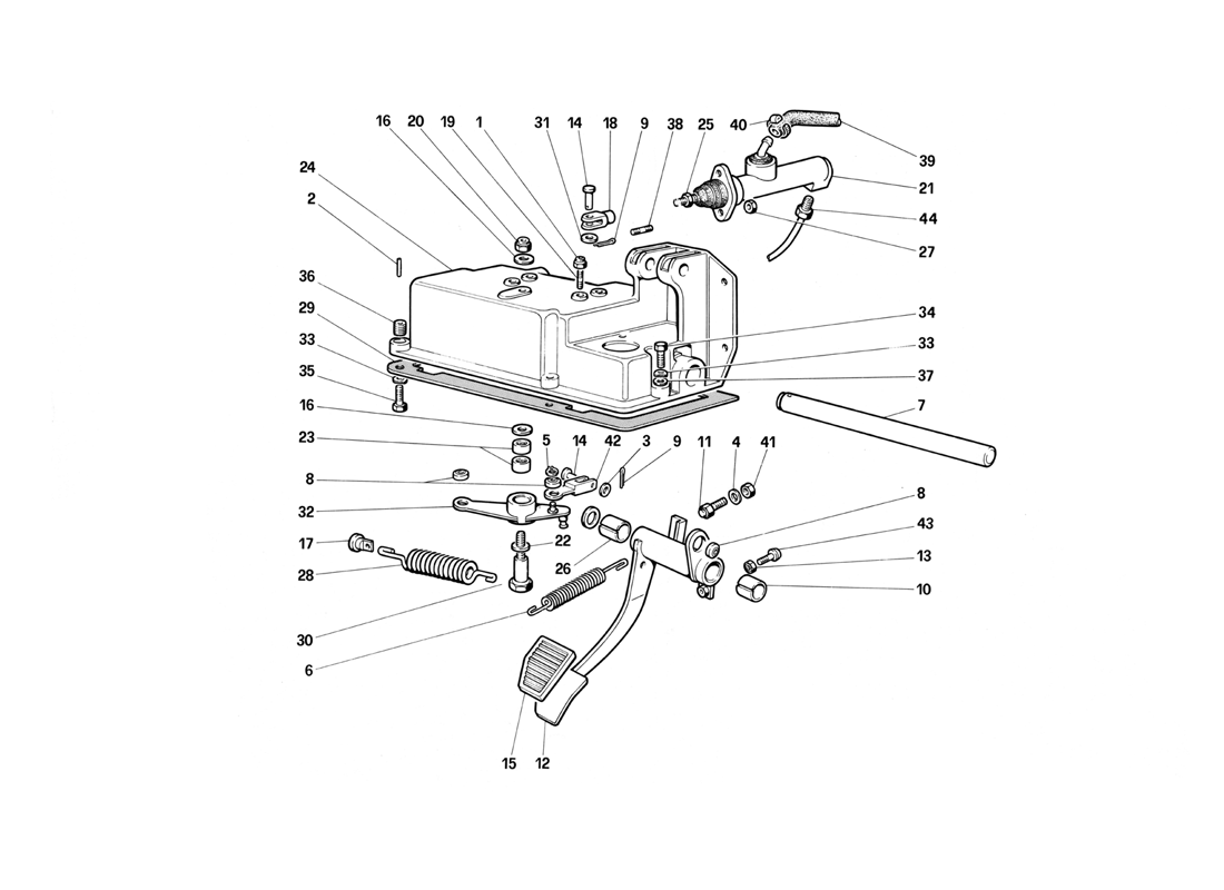 Schematic: Clutch Release Control (Variants For Rhd Versions)