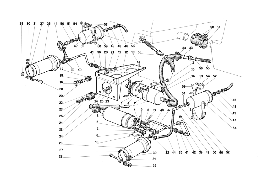 Schematic: Fuel Pumps And Pipes