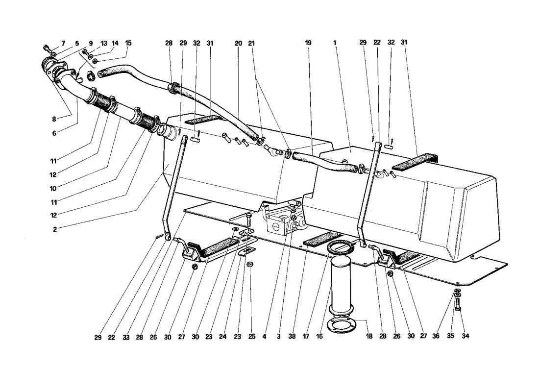 Schematic: Fuel Tanks (For U.S. And Sa)