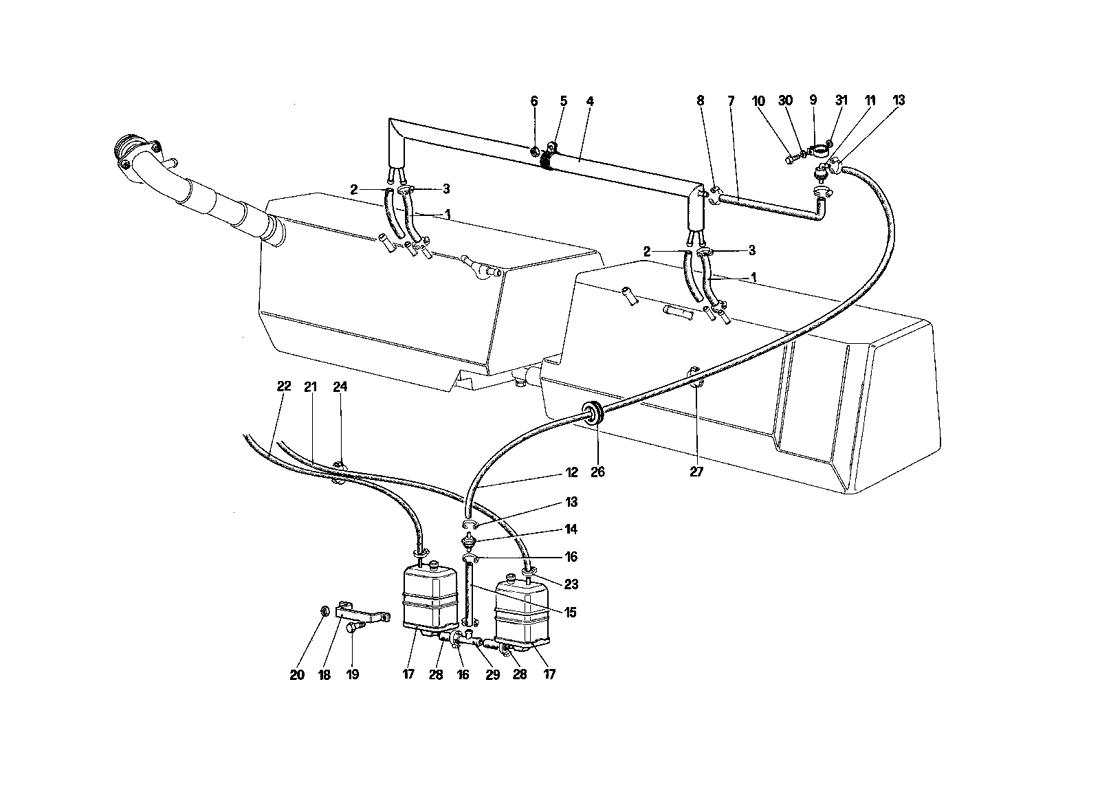 Schematic: Anti - Evaporative Emissions Control System (For Us - Sa And Ch88)