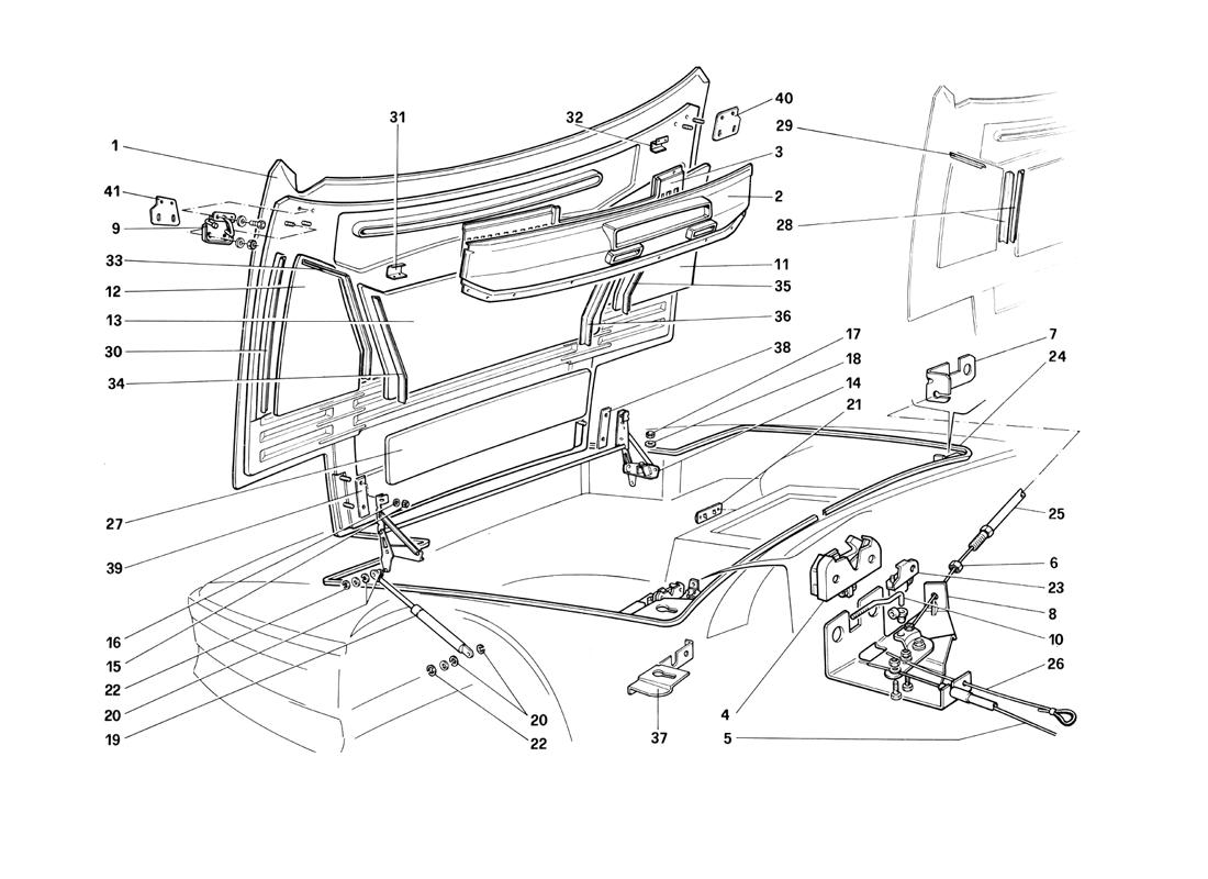 Schematic: Front Hood