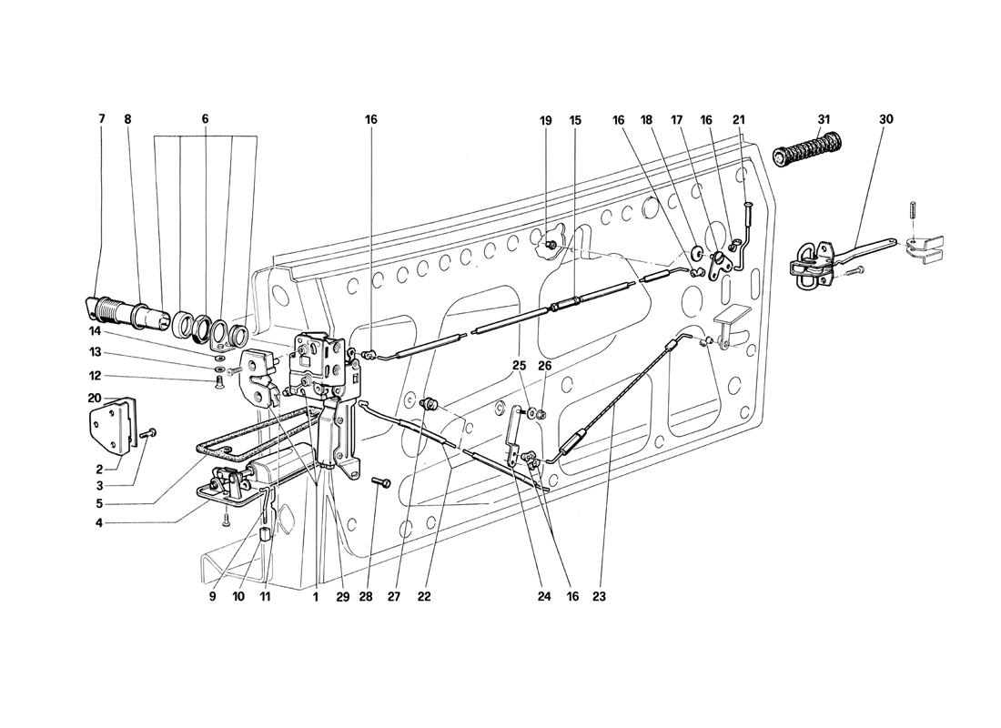 Schematic: Door - Locking Device