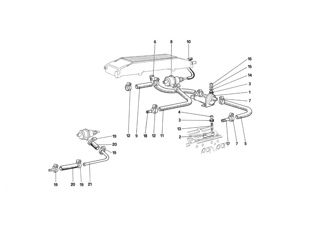 Schematic: Fuel Injection System - Valves And Lines