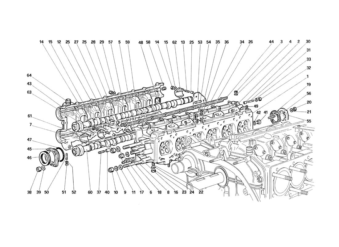 Schematic: Cylinder Head (Right)