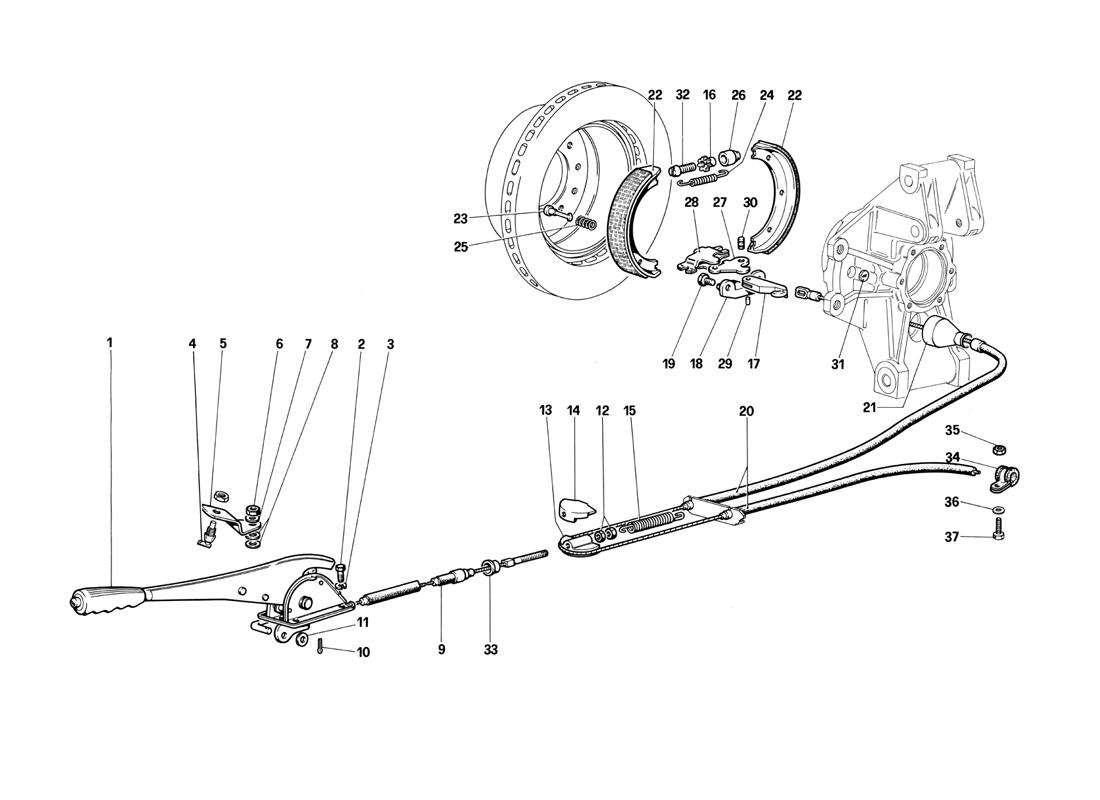 Schematic: Hand - Brake Control