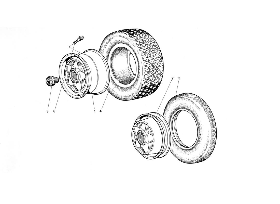 Schematic: Wheel (Until Car No. 75995)