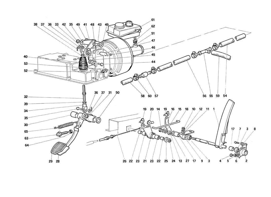 Schematic: Brake Hydraulic System - Accelerator Control