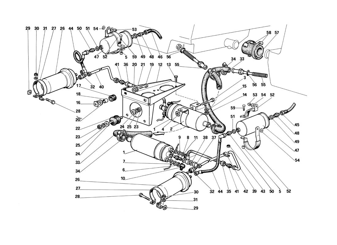 Schematic: Fuel Pumps And Pipes