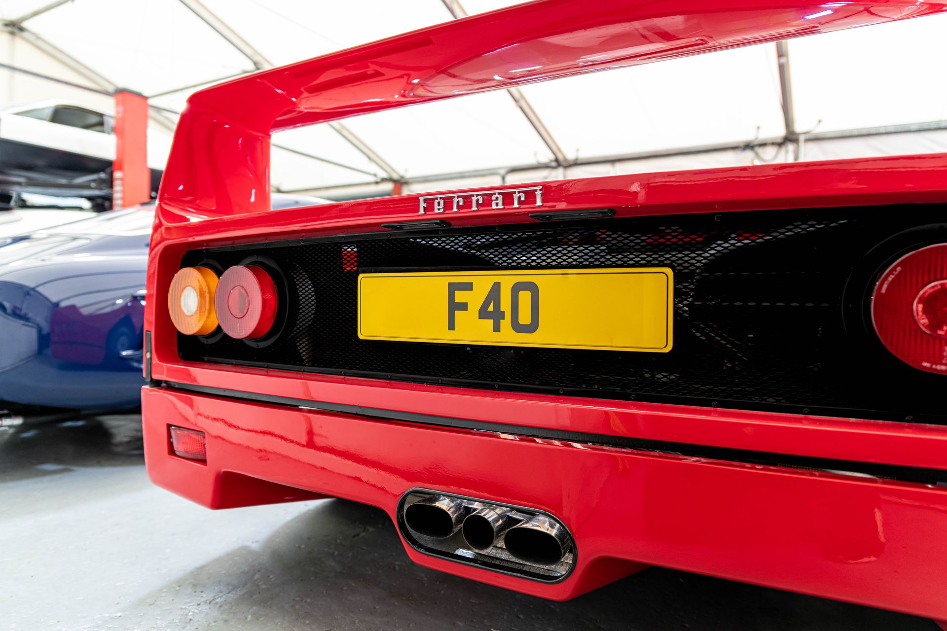 F40 in the workshop at GTO Engineering